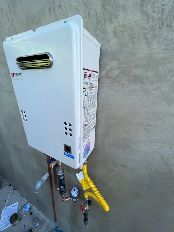 Tankless water heater installation for Sagamore Village homes